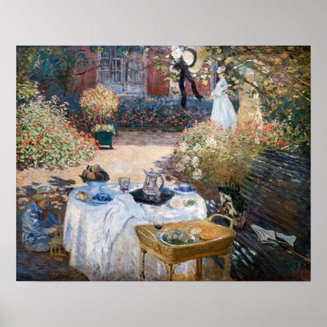 Claude Monet - The Luncheon, decorative panel Poster (Front)