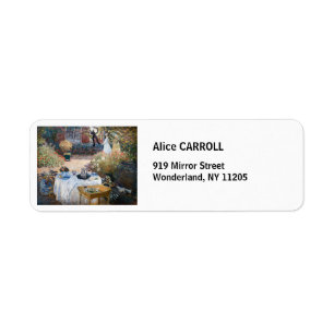 Claude Monet - The Luncheon, decorative panel Return Address Label