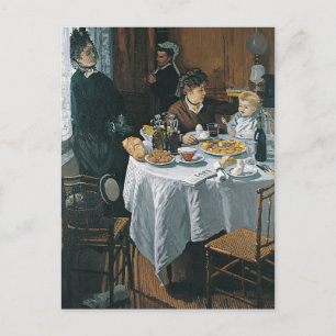 Claude Monet - The Luncheon Painting Postcard