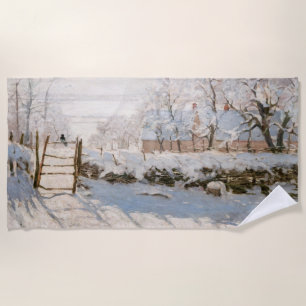 Claude Monet - The Magpie Beach Towel