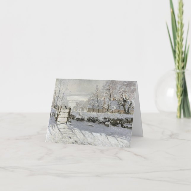 CLAUDE MONET THE MAGPIE CARD (Front)