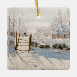 Claude Monet - The Magpie Ceramic Ornament