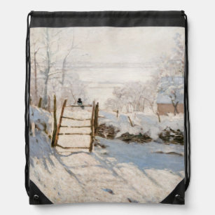 Claude Monet - The Magpie Drawstring Bag