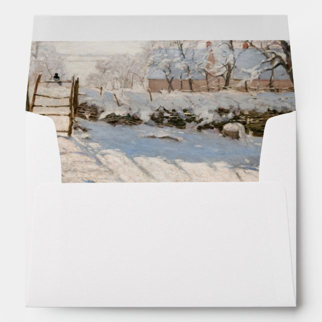 Claude Monet - The Magpie Envelope (Back (Bottom))