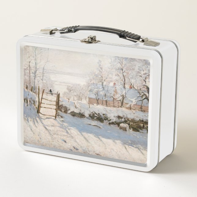 Claude Monet - The Magpie Metal Lunch Box (Front)