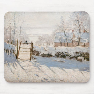 Claude Monet - The Magpie Mouse Pad