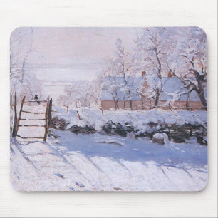Claude Monet-The Magpie Mouse Pad