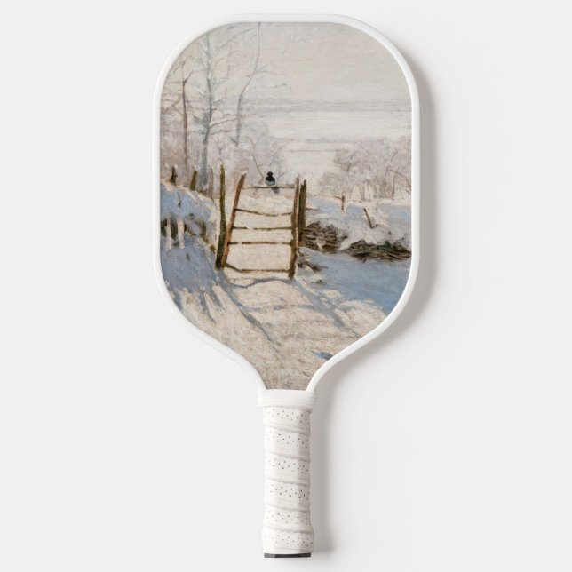 Claude Monet - The Magpie Pickleball Paddle (Front)