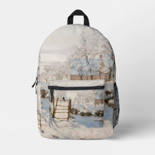 Claude Monet - The Magpie Printed Backpack
