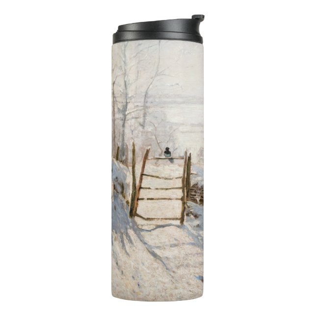 Claude Monet - The Magpie Thermal Tumbler (Rotated Left)