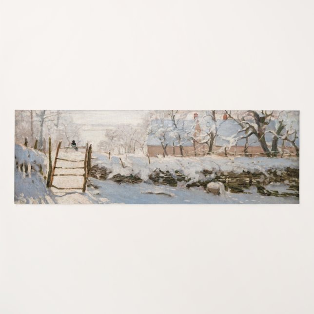 Claude Monet - The Magpie Yoga Mat (Front (Horizontal))