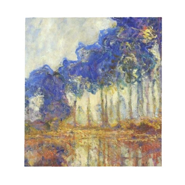Claude Monet - The Poplars In Autumn Notepad (Front)