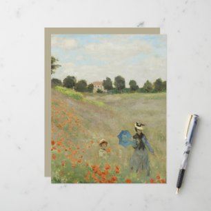 Claude Monet The Poppy Field near Argenteuil Art