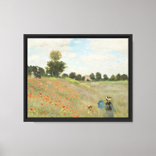 Claude Monet The Poppy Field near Argenteuil Art Canvas Print