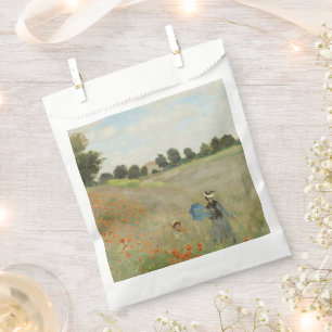 Claude Monet The Poppy Field near Argenteuil Art Favour Bag