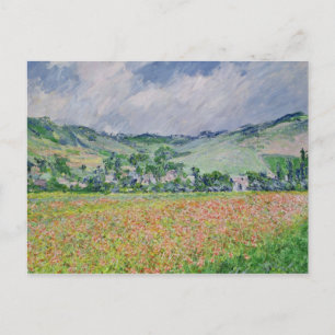 Claude Monet   The Poppy Field near Giverny, 1885 Postcard