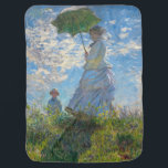 Claude Monet - The Promenade, Woman with a Parasol Baby Blanket<br><div class="desc">The Promenade,  Woman with a Parasol / Madame Monet and Her Son / La Promenade / La Femme a l'ombrelle - Claude Monet,  1875</div>