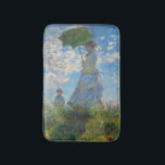 Claude Monet - The Promenade, Woman with a Parasol Bath Mat<br><div class="desc">The Promenade,  Woman with a Parasol / Madame Monet and Her Son / La Promenade / La Femme a l'ombrelle - Claude Monet,  1875</div>