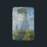 Claude Monet - The Promenade, Woman with a Parasol Bath Mat<br><div class="desc">The Promenade,  Woman with a Parasol / Madame Monet and Her Son / La Promenade / La Femme a l'ombrelle - Claude Monet,  1875</div>