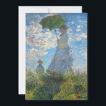 Claude Monet - The Promenade, Woman with a Parasol Invitation<br><div class="desc">The Promenade,  Woman with a Parasol / Madame Monet and Her Son / La Promenade / La Femme a l'ombrelle - Claude Monet,  1875</div>