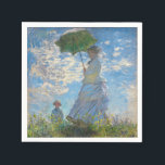Claude Monet - The Promenade, Woman with a Parasol Napkin<br><div class="desc">The Promenade,  Woman with a Parasol / Madame Monet and Her Son / La Promenade / La Femme a l'ombrelle - Claude Monet,  1875</div>