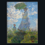 Claude Monet - The Promenade, Woman with a Parasol Notebook<br><div class="desc">The Promenade,  Woman with a Parasol / Madame Monet and Her Son / La Promenade / La Femme a l'ombrelle - Claude Monet,  1875</div>