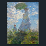 Claude Monet - The Promenade, Woman with a Parasol Notebook<br><div class="desc">The Promenade,  Woman with a Parasol / Madame Monet and Her Son / La Promenade / La Femme a l'ombrelle - Claude Monet,  1875</div>