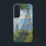 Claude Monet - The Promenade, Woman with a Parasol Samsung Galaxy Case<br><div class="desc">The Promenade, Woman with a Parasol / Madame Monet and Her Son / La Promenade / La Femme a l'ombrelle - Claude Monet, 1875</div>
