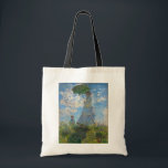 Claude Monet - The Promenade, Woman with a Parasol Tote Bag<br><div class="desc">The Promenade,  Woman with a Parasol / Madame Monet and Her Son / La Promenade / La Femme a l'ombrelle - Claude Monet,  1875</div>
