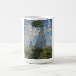 Claude Monet , The Promenade, Women with a Parasol Coffee Mug