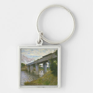Claude Monet The Railway Bridge at Argenteuil Key Ring