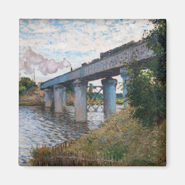 Claude Monet - The Railway Bridge at Argenteuil Magnet (Front)
