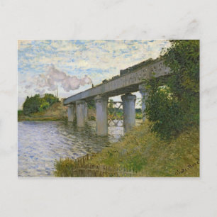Claude Monet The Railway Bridge at Argenteuil Postcard