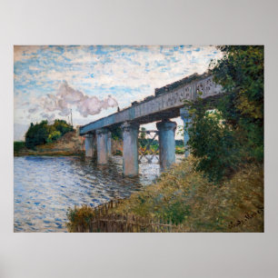 Claude Monet - The Railway Bridge at Argenteuil Poster
