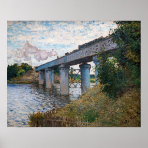 Claude Monet - The Railway Bridge at Argenteuil Poster