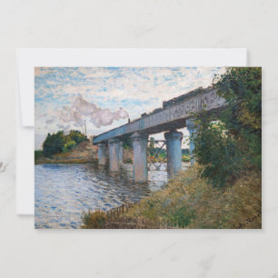 Claude Monet - The Railway Bridge at Argenteuil Thank You Card