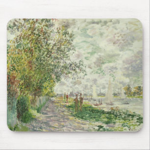 Claude Monet   The Riverbank at Gennevilliers Mouse Pad
