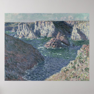 Claude Monet The Rocks at Belle-Ile, 1886 Poster