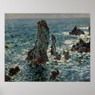 Claude Monet The Rocks at Belle-Ile, 1886 Poster