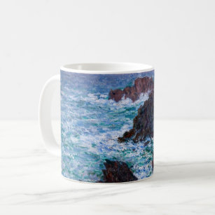 Claude Monet - The Rocks at Belle-Ile, Wild Coast Coffee Mug