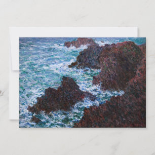 Claude Monet - The Rocks at Belle-Ile, Wild Coast Invitation