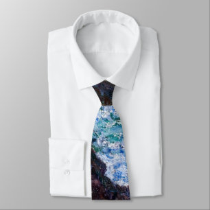 Claude Monet - The Rocks at Belle-Ile, Wild Coast Tie