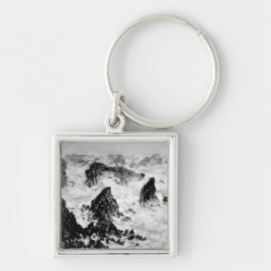 Claude Monet The Rocks of Belle-Ile, 1886 Key Ring
