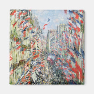 Claude Monet The Rue Montorgueil, Paris Magnet