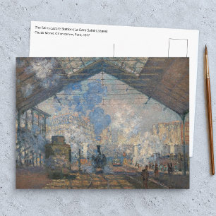 Claude Monet - The Saint-Lazare Station Postcard