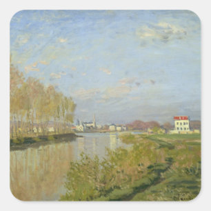 Claude Monet The Seine at Argenteuil, 1873 Square Sticker