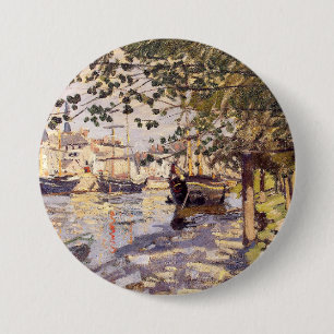 Claude Monet. The Seine at Rouen 7.5 Cm Round Badge