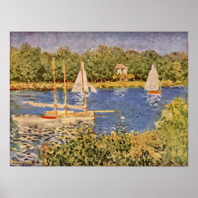 Claude Monet - The Seine basin at Argenteuil Poster (Front)