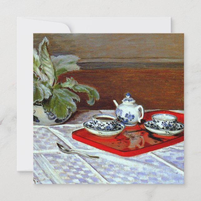 Claude Monet - The Tea Set, Save The Date (Front)