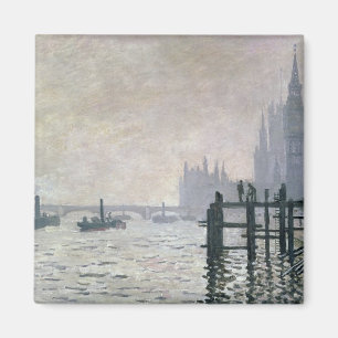 Claude Monet The Thames below Westminster Magnet